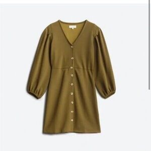 Madewell olive green dress